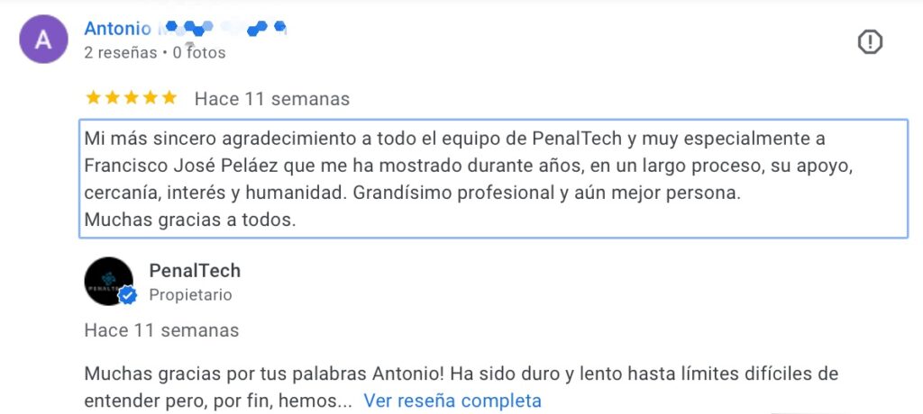 Cuanto cobra un abogado penalista. Reseñas de clientes. 